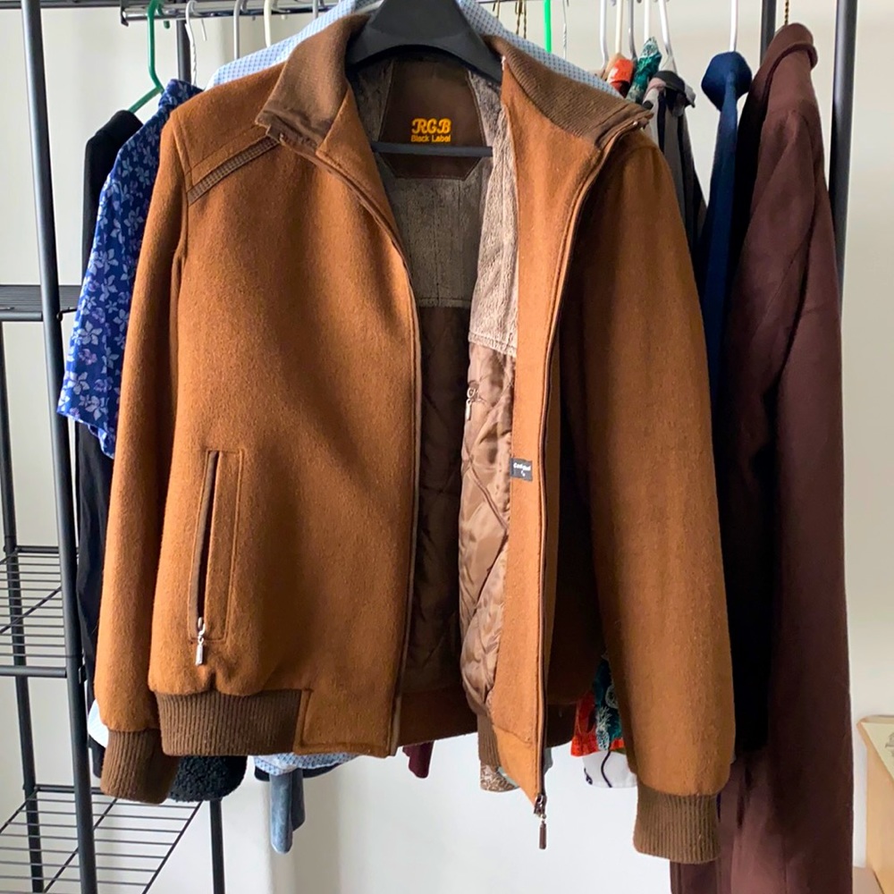 RGB Black Label Casmere bomber size Large, worn only twice, quality is 100%